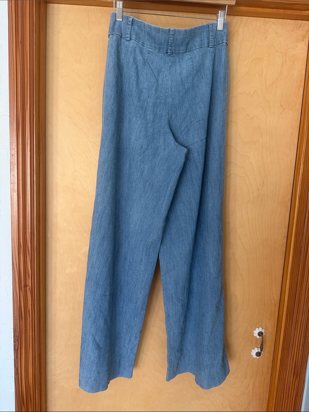 Alice + Olivia Blue Wide-Leg Pants - Picture 4 of 6